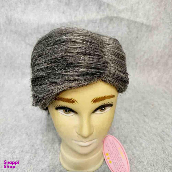 کلاه گیس مردانه مدل جو گندمی 70 درصد سفید کد 105 56
