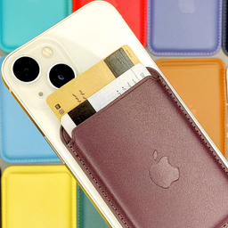 کیف جاکارتی مغناطیسی مدل اپل Leather Wallet مناسب پشت گوشی موبایل