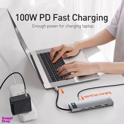 هاب 11 پورت Type-C بیسوس مدل Metal Gleam Series CAHUB-CT0G