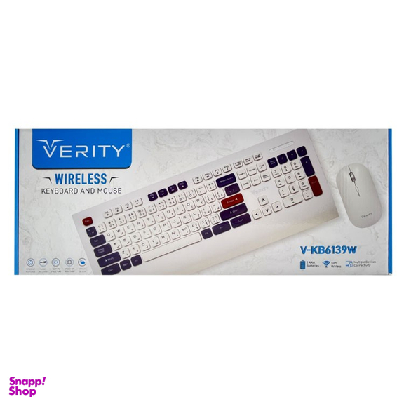ماوس و کیبورد بی سیم وریتی کد V-KB6139W