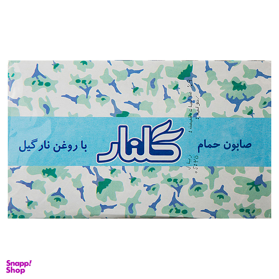 صابون حمام سبز با روغن نارگیل گلنار وزن 130 گرم بسته ۶ عددی