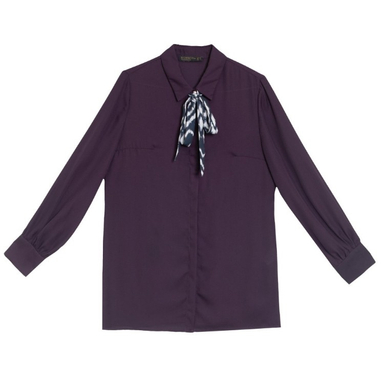 شومیز زنانه برنس مدل الیانا رنگ بنفش