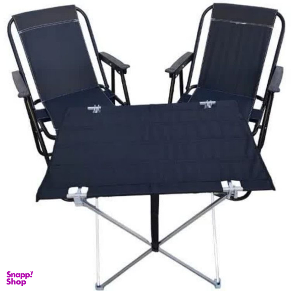 ست میز و صندلی سفری تاشو کد K007 مجموعه 3 عددی به همراه کاور