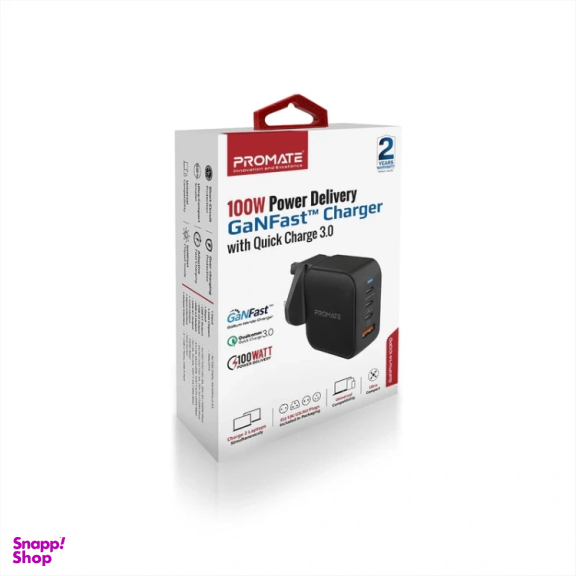 شارژر دیواری پرومیت مدل GANPORT4-100PD