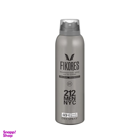 اسپری خوشبوكننده بدن مردانه فيكورس مدل 212 NYC حجم 200 ميلی ليتر