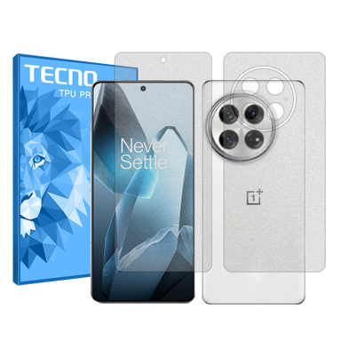 محافظ صفحه نمایش مات تکنو مدل Resistant مناسب گوشی موبایل وان پلاس 13 به همراه محافظ پشت گوشی