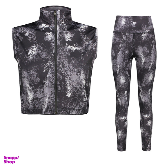 ست نیم تنه و شلوار ورزشی زنانه پانیل مدل 45504085BKA