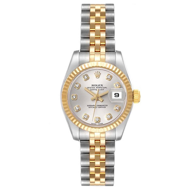 ساعت عقربه ای زنانه طرح رولکس مدل Datejust کد 00003