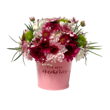 باکس گل طبیعی داوودی نارگل کد 0102