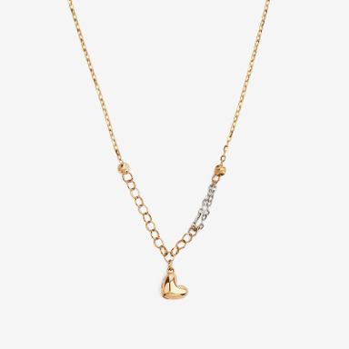 گردنبند طلا 18 عیار زنانه با زنجیر حلقه ای (فلامینگو) سین سان مدل A100