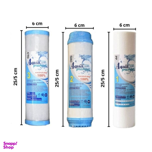 فیلتر دستگاه تصفیه آب آکوا پیورست مدل ECO FILTER 900 مجموعه 9 عددی