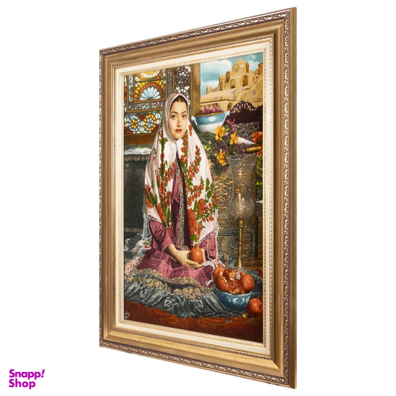 تابلو فرش دستباف سی پرشیا مدل دختر کاشان کد 903611