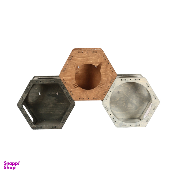 جای خواب دیواری گربه مدل چوبی کد 9672