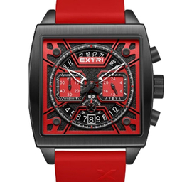 ساعت عقربه ای مردانه اکستری کد X6076-C مشکی قرمز
