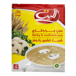 سوپ نیمه آماده الیت با طعم جو و قارچ وزن 65 گرم