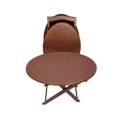 میز عسلی تاشو بیضی کد B100 مدل ۴ تکه
