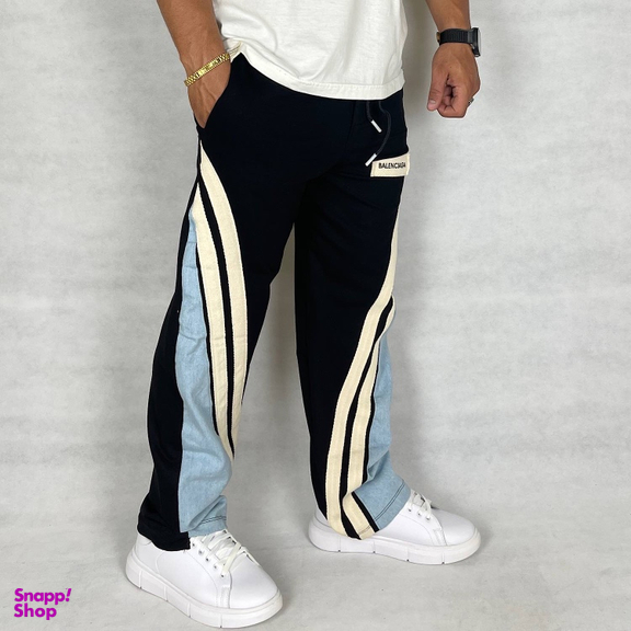 شلوار مردانه طرح بالنسیاگا مدل بگ کاستوم تکه دوزی