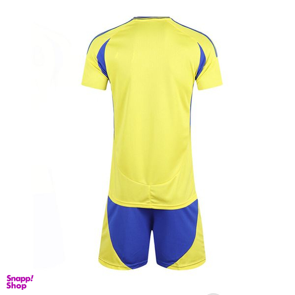 ست تیشرت و شلوارک ورزشی پسرانه مدل النصر عربستان Home 2025