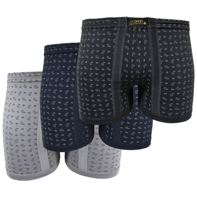 شورت مردانه آریان نخ باف کد 1461B بسته 3 عددی