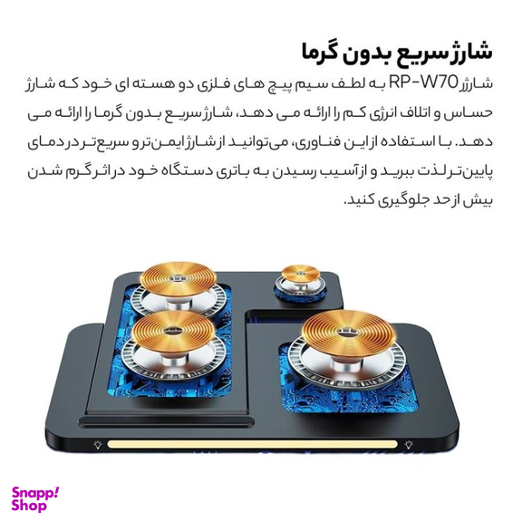شارژر مغناطیسی ریمکس مدل RP-W70