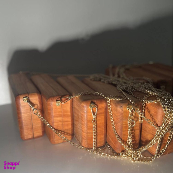 کیف دستی زنانه مدل چوبی کد TK