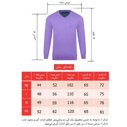 پلیور مردانه کد 6111 رنگ بنفش