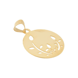 آویز گردنبند طلا 18 عیار زنانه وی وی گلد گالری طرح گندم