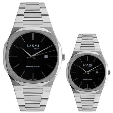 ست ساعت مچی عقربه ای زنانه و مردانه لاکسمی مدل 8-8558