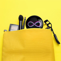 آینه جیبی خندالو طرح عاشقانه مدل تاشو کد 27104