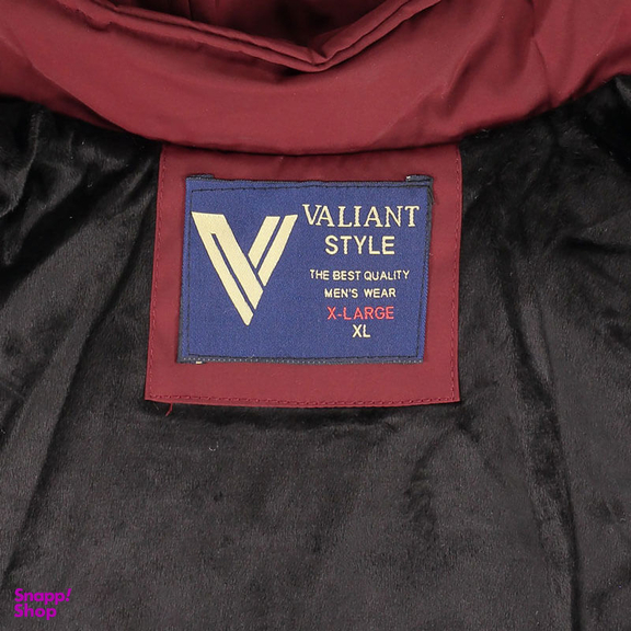 کاپشن مردانه والیانت استایل مدل TC رنگ زرشکی