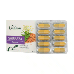 کپسول شیر افزا گل دارو حاوی عصاره رازیانه بسته 30 عددی
