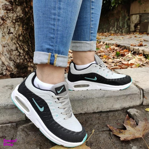 کفش پیاده روی طرح نایک ایرمکس کد 009 رنگ طوسی