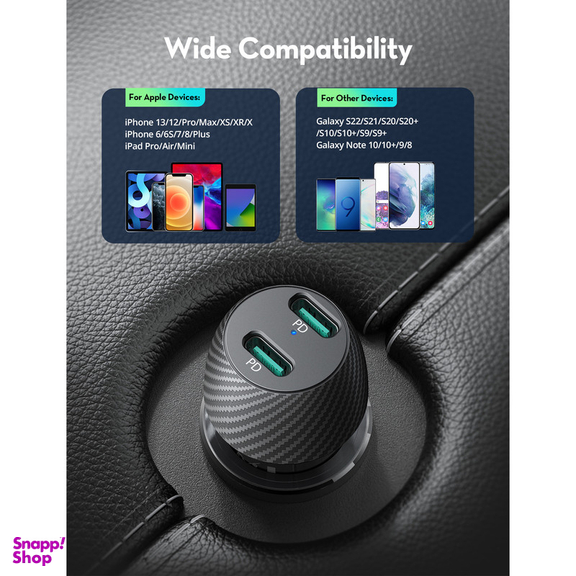 شارژر فندکی 25 وات راو پاور مدل RP-VC032