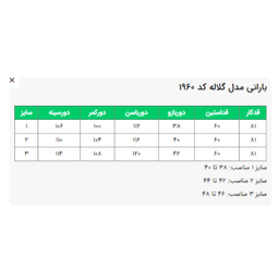 بارانی زنانه السانا مدل گلاله کد 196014