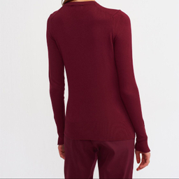 پلیور زنانه طرح زارا مدل Dilvin رنگ شرابی