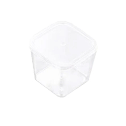 ظرف یکبار مصرف دسری درب دار آرما کریستالی شفاف 280 سی سی 6 عددی برنا