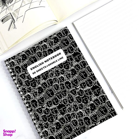 دفتر زبان 60 برگ مدل آدم ها