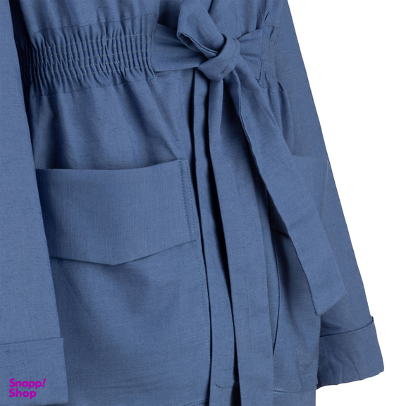 مانتو زنانه سرژه مدل 216618 رنگ آبی