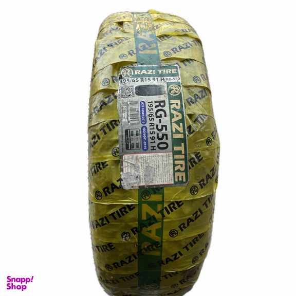 لاستیک خودرو رازی مدل RG-550 سایز 195٫65٫15 بسته 2 عددی