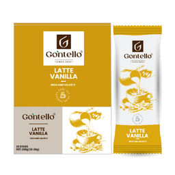لاته وانیلی گونتلو وزن 200 گرم بسته ۱۰ عددی