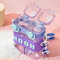 قمقمه دو مخزن بند دار مدل هولا کد 118 ظرفیت 500 میلی‌ لیتر