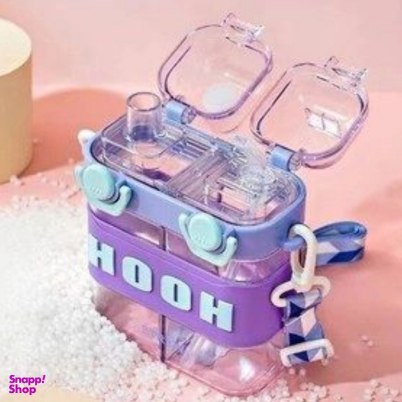 قمقمه دو مخزن بند دار مدل هولا کد 118 ظرفیت 500 میلی لیتر