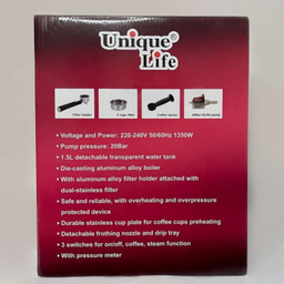 اسپرسوساز خانگی یونیک لایف مدل UL-6928