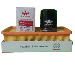 پک روغن موتور بوش مدل لاکچری 10W40 به همراه فیلتر روغن و هوا مبین مناسب برلیانس 220