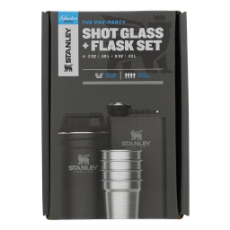 ست ماگ و قمقمه استنلی مدل Pre-Party Shot Glass + Flask مجموعه 6 عددی