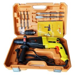 دریل بتن کن یوز مدل YP-3KARE-950W مجموعه 9 عددی