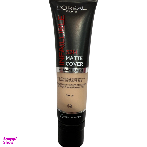 کرم پودر لورآل مدل Infaillible Matte Cover شماره 25 حجم 30 میلی لیتر