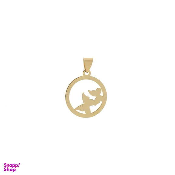 آویز گردنبند طلا 18 عیار زنانه وی وی گلد گالری طرح پروانه