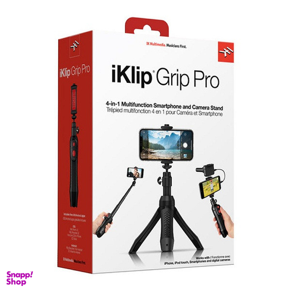 سه پایه نگهدارنده گوشی موبایل آی کی مالتی مدیا مدل iKlip Grip Pro
