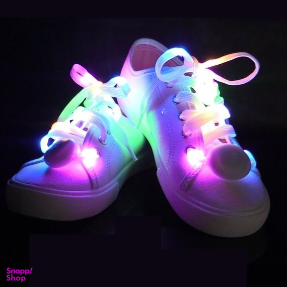 بند کفش نئونی مدل Mixedlight رنگ سفید
